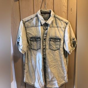 Calvin Klein acid wash button up